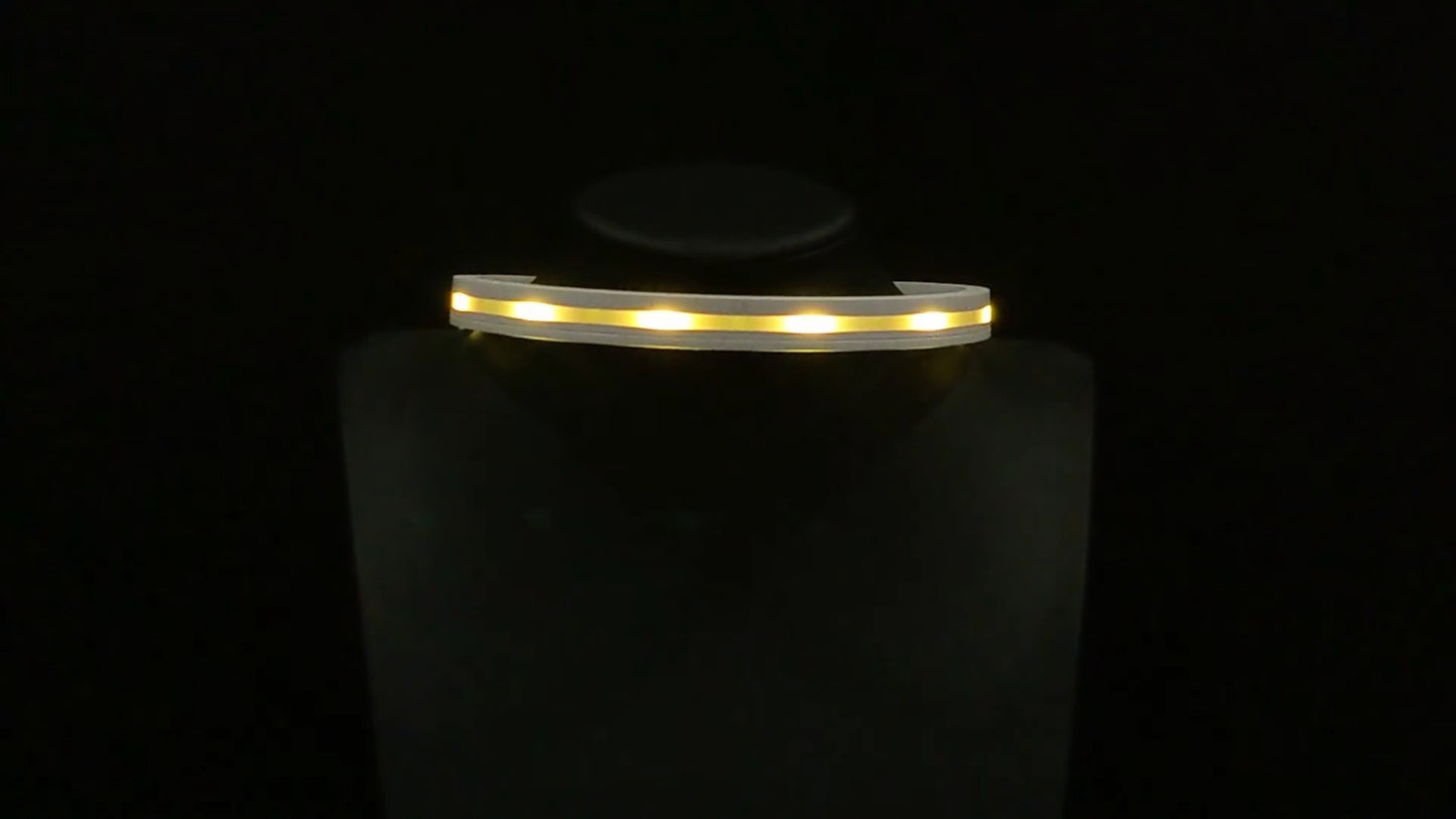 Animated Glow Choker | Light up LED wearable necklace accessory for EDM festivals or raves: burning man, electric forest, etc