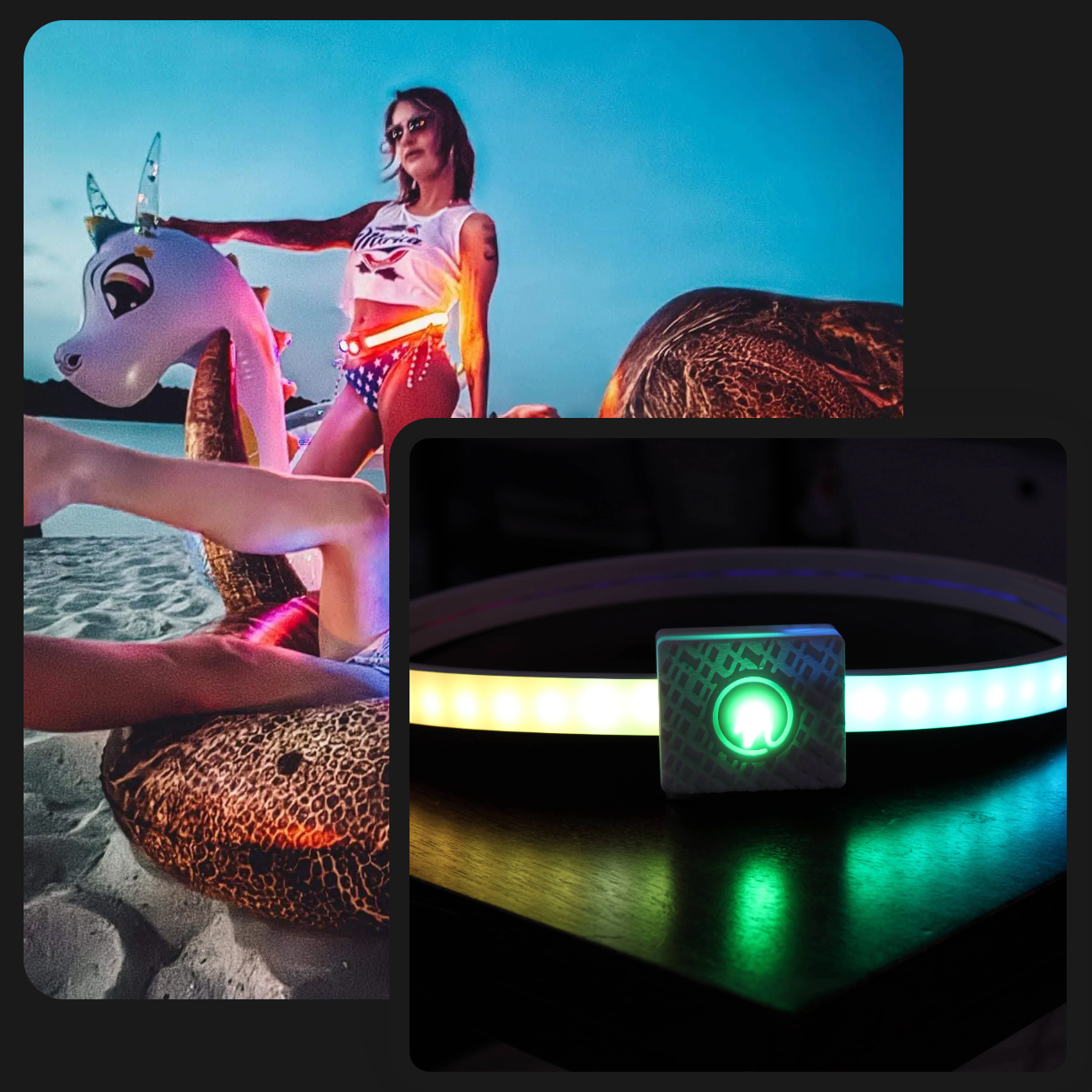 Nion Lights Belts and chokers on the beach compilation