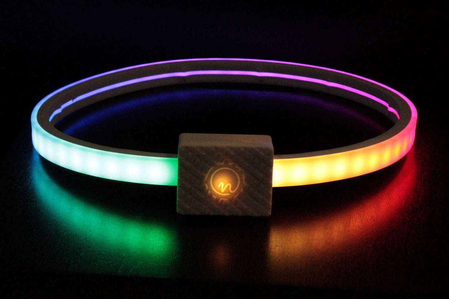 Animated Glow Belt | Light up LED wearable Accessory for EDM festivals or raves like burning man, electric forest, tomorrowland, coachella, hulaween - Nion Lights - Animated LED wearable accessory belt