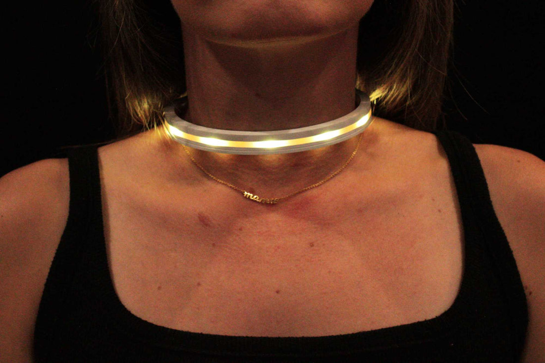 Introducing the Nion Lights Glow Choker v1 Light Up Wearable Accessory - Nion Lights