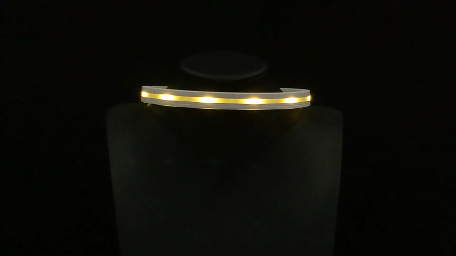 Animated Glow Choker | Light up LED wearable necklace accessory for EDM festivals or raves: burning man, electric forest, etc