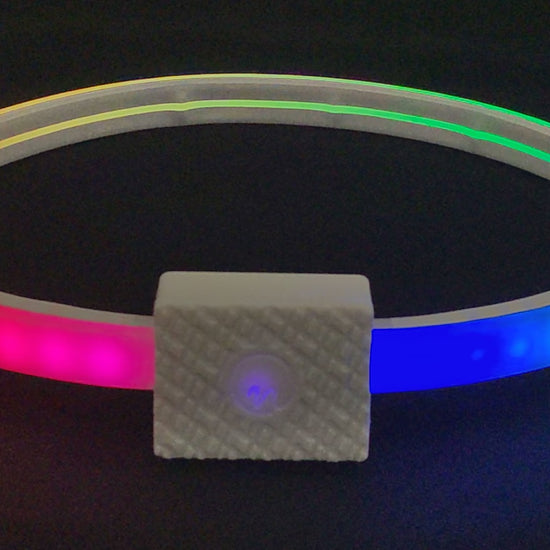 Animated Glow Belt Light Up LED Wearable Belt Accessory - Rainbow 2