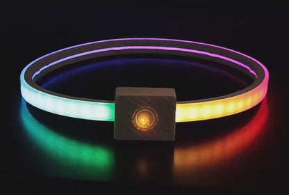 Animated Glow Belt | Light up LED wearable belt accessory for EDM festivals or raves like burning man, electric forest, tomorrowland, etc