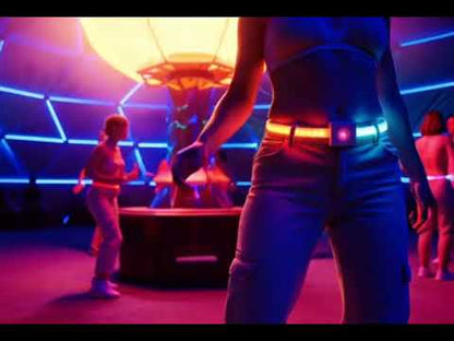 Animated Glow Belt | Light up LED wearable belt accessory for EDM festivals or raves like burning man, electric forest, tomorrowland, etc